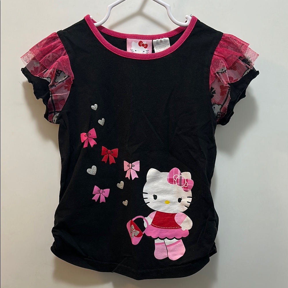 Hello Kitty Black and Pink Kids Top